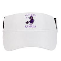 Cat Ladies For Kamala Harris 2024 Witches Harris Halloween Adult Drive Performance Visor