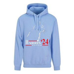 Cat Ladies For Kamala Funny Cat 2024 President Kamala Harris Unisex Surf Hoodie