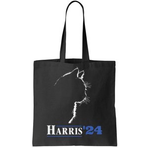 Cat Ladies For Kamala Funny Cat 2024 President Kamalaharris Tote Bag