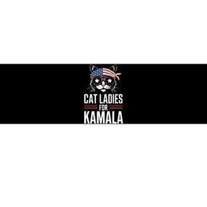 Cat Ladies For Kamala Funny Cat 2024 President Kamalaharris Bumper Sticker