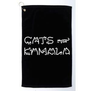 Cat Ladies For Kamala Cat Typography Alphabet Cute Simple Great Gift Platinum Collection Golf Towel