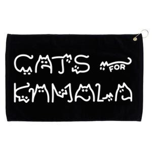 Cat Ladies For Kamala Cat Typography Alphabet Cute Simple Great Gift Grommeted Golf Towel