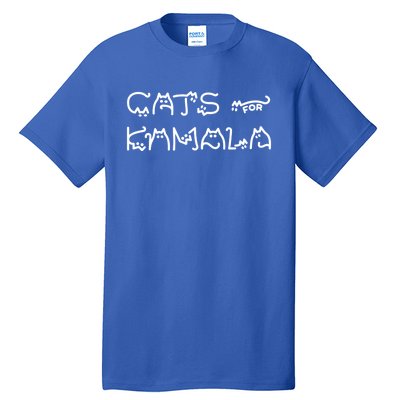 Cat Ladies For Kamala Cat Typography Alphabet Cute Simple Great Gift Tall T-Shirt