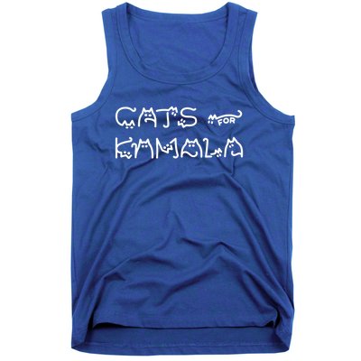 Cat Ladies For Kamala Cat Typography Alphabet Cute Simple Great Gift Tank Top