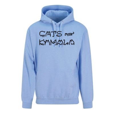 Cat Ladies For Kamala Cat Typography Alphabet Cute Simple Great Gift Unisex Surf Hoodie