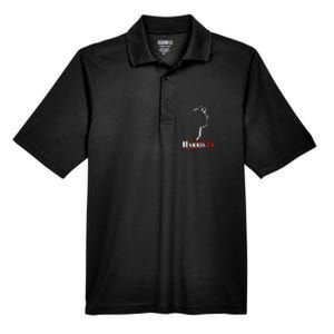 Cat Ladies For Kamala Funny Cat 2024 President Kamalaharris Men's Origin Performance Pique Polo