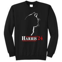 Cat Ladies For Kamala Funny Cat 2024 President Kamalaharris Sweatshirt