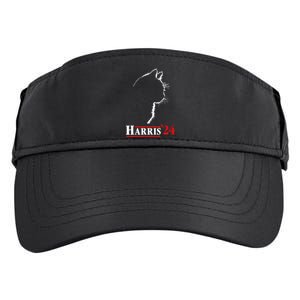 Cat Ladies For Kamala Funny Cat 2024 President Kamalaharris Adult Drive Performance Visor