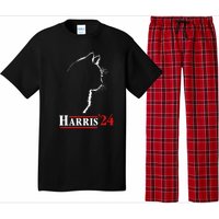 Cat Ladies For Kamala Funny Cat 2024 President Kamalaharris Pajama Set