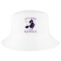 Cat Ladies For Kamala Harris 2024 Witches Harris Halloween Cool Comfort Performance Bucket Hat