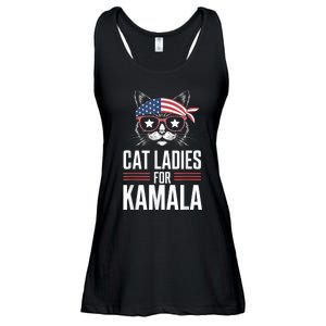 Cat Ladies For Kamala Funny Cat 2024 President Kamalaharris Ladies Essential Flowy Tank