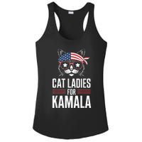 Cat Ladies For Kamala Funny Cat 2024 President Kamalaharris Ladies PosiCharge Competitor Racerback Tank