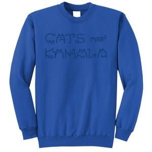 Cat Ladies For Kamala Cat Typography Alphabet Cute Simple Gift Sweatshirt