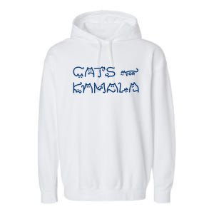 Cat Ladies For Kamala Cat Typography Alphabet Cute Simple Gift Garment-Dyed Fleece Hoodie