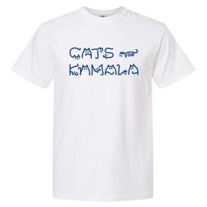 Cat Ladies For Kamala Cat Typography Alphabet Cute Simple Gift Garment-Dyed Heavyweight T-Shirt