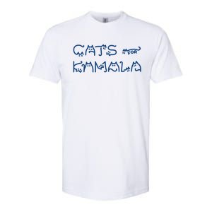 Cat Ladies For Kamala Cat Typography Alphabet Cute Simple Gift Softstyle CVC T-Shirt