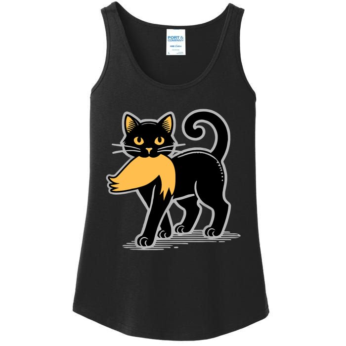 Cat Ladies For Kamala Harris Donald Trump 2024 Sarcastic Ladies Essential Tank