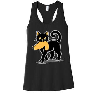 Cat Ladies For Kamala Harris Donald Trump 2024 Sarcastic Women's Racerback Tank