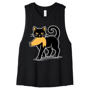 Cat Ladies For Kamala Harris Donald Trump 2024 Sarcastic Women's Racerback Cropped Tank