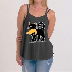 Cat Ladies For Kamala Harris Donald Trump 2024 Sarcastic Women's Strappy Tank