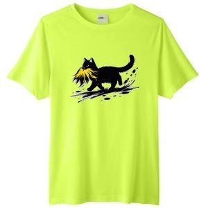 Cat Ladies For Kamala Harris Donald Trump 2024 Tall Fusion ChromaSoft Performance T-Shirt