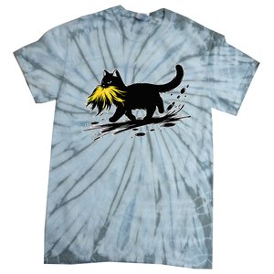 Cat Ladies For Kamala Harris Donald Trump 2024 Tie-Dye T-Shirt