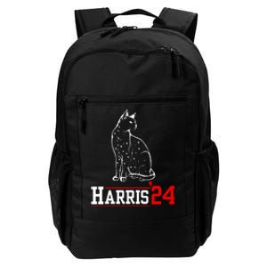 Cat Ladies For Kamala Funny Cat 2024 President Kamalaharris Daily Commute Backpack