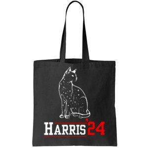 Cat Ladies For Kamala Funny Cat 2024 President Kamalaharris Tote Bag