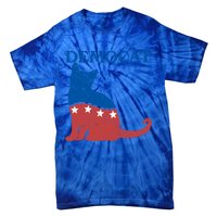 Cat Ladies For Kamala Funny Democat President Kamala Harris Funny Gift Tie-Dye T-Shirt