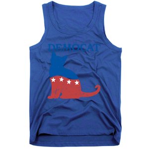 Cat Ladies For Kamala Funny Democat President Kamala Harris Funny Gift Tank Top