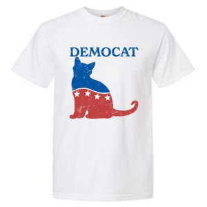 Cat Ladies For Kamala Funny Democat President Kamala Harris Funny Gift Garment-Dyed Heavyweight T-Shirt