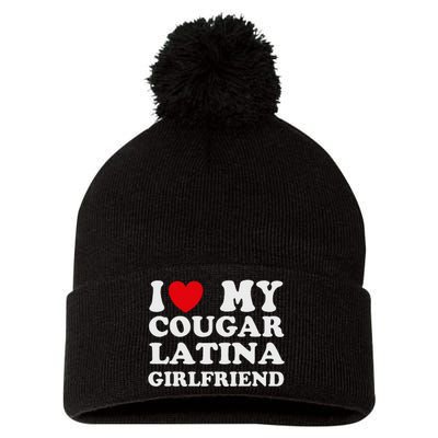 Cougar Latina Girlfriend I Love My Latina Cougar Girlfriend Pom Pom 12in Knit Beanie