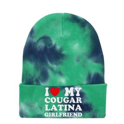 Cougar Latina Girlfriend I Love My Latina Cougar Girlfriend Tie Dye 12in Knit Beanie