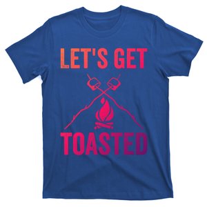 Cute Lets Get Toasted Funny Camping Gift Humor Camp Smores Gift T-Shirt