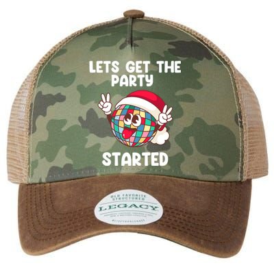 Christmas Lets Get The Party Started Holiday Festivities Cute Gift Legacy Tie Dye Trucker Hat