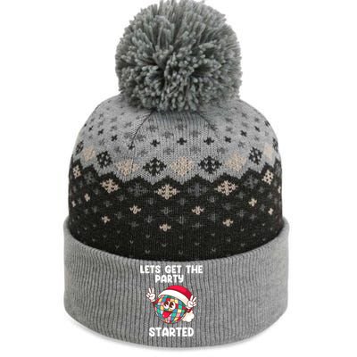 Christmas Lets Get The Party Started Holiday Festivities Cute Gift The Baniff Cuffed Pom Beanie