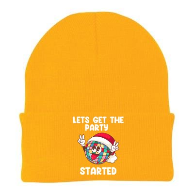 Christmas Lets Get The Party Started Holiday Festivities Cute Gift Knit Cap Winter Beanie