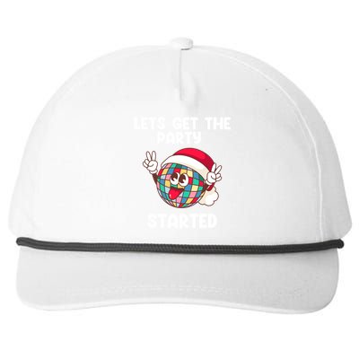 Christmas Lets Get The Party Started Holiday Festivities Cute Gift Snapback Five-Panel Rope Hat