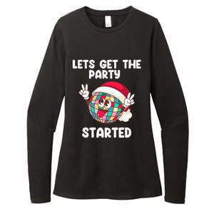 Christmas Lets Get The Party Started Holiday Festivities Cute Gift Womens CVC Long Sleeve Shirt