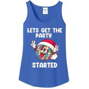 Christmas Lets Get The Party Started Holiday Festivities Cute Gift Ladies Essential Tank