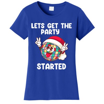 Christmas Lets Get The Party Started Holiday Festivities Cute Gift Women's T-Shirt