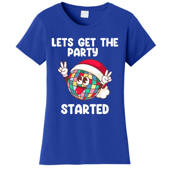 Christmas Lets Get The Party Started Holiday Festivities Cute Gift Women's T-Shirt