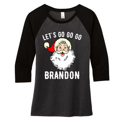 Let's Go Brandon Lets Go Brandon, Lets Go Brandon Let's Go Brandon Women's Tri-Blend 3/4-Sleeve Raglan Shirt