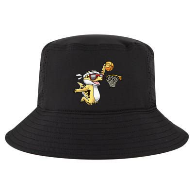Common Leopard Gecko Playing Basketball Reptile Lizard Cool Comfort Performance Bucket Hat