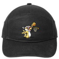 Common Leopard Gecko Playing Basketball Reptile Lizard 7-Panel Snapback Hat