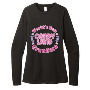 Candy Land Grandparents Day Worlds Best Grandma Gift Womens CVC Long Sleeve Shirt