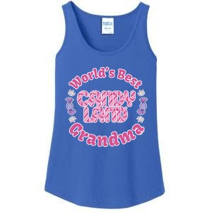 Candy Land Grandparents Day Worlds Best Grandma Gift Ladies Essential Tank