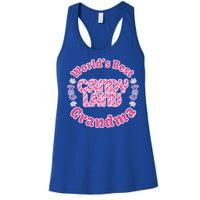 Candy Land Grandparents Day Worlds Best Grandma Gift Women's Racerback Tank