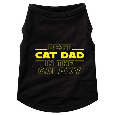 Cat Lover Gifts Best Cat Dad In The Galaxy Best Cat Dad Ever Doggie Tank