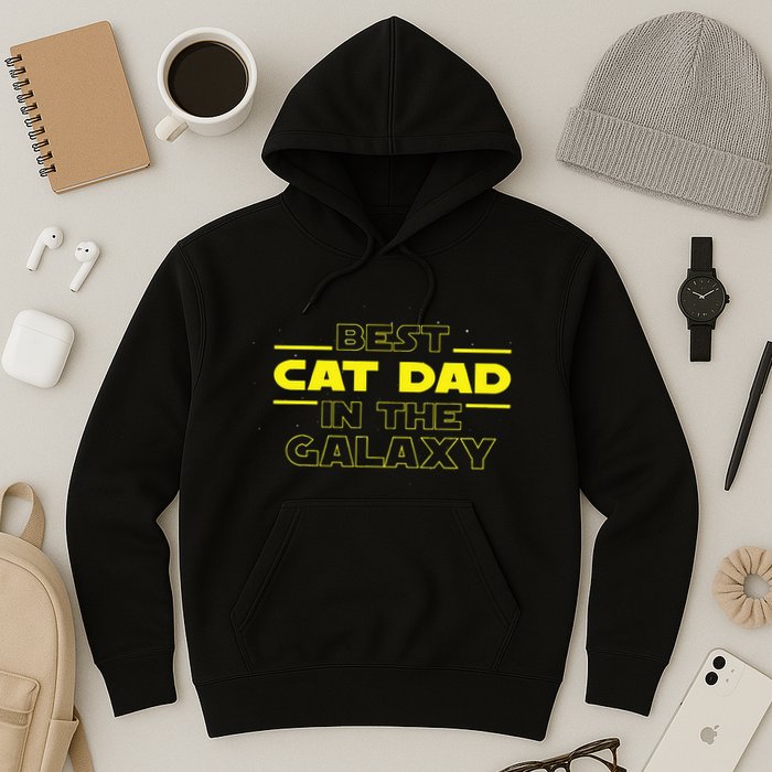 Cat Lover Gifts Best Cat Dad In The Galaxy Best Cat Dad Ever Hoodie